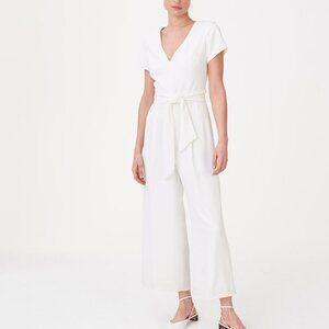 Club Monaco Sannah Jumpsuit in White - EUC